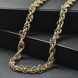 EverTrue Bronzella Collection Necklace in 18K YG Plated Bronze 20 Inches 