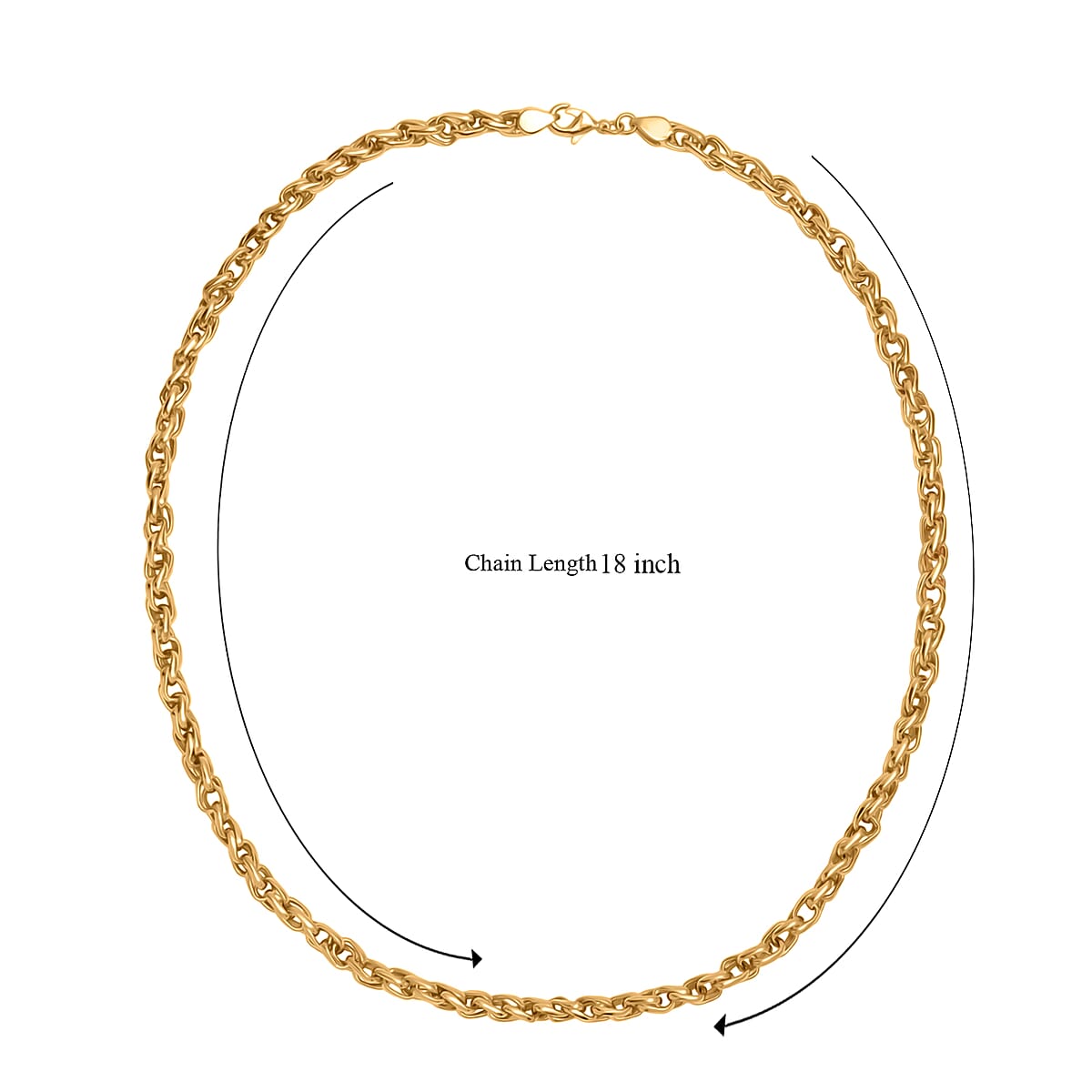 EverTrue Bronzella Collection Intreccio Milano Chain Necklace in 18K YG Plated Bronze 20 Inches  image number 6