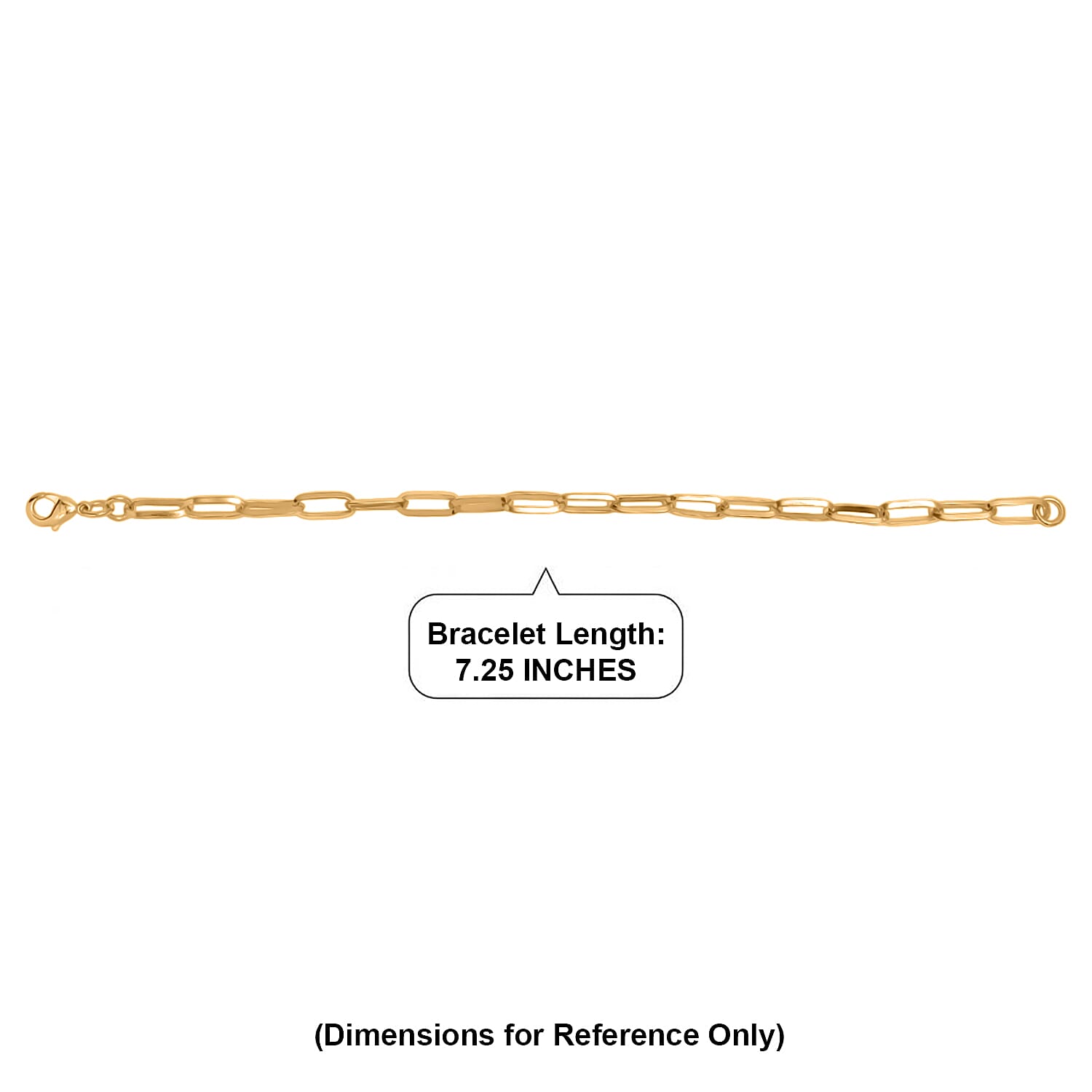 EverTrue Bronzella Collection Bracelet in 18K YG Plated Bronze (7.25 In)