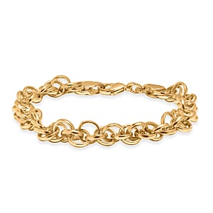 EverTrue Bronzella Collection Bracelet in 18K YG Plated Bronze (7.25 In)
