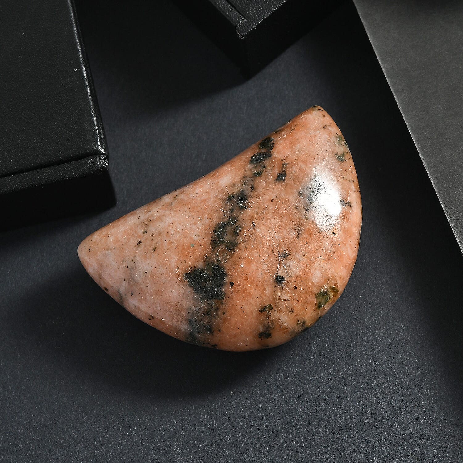 Brown Calcite Moon Freeform 452.00 ctw