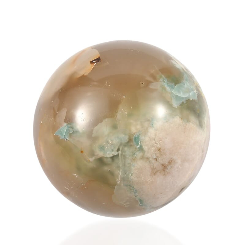 Flower Agate Sphere Freeform 520.00 ctw