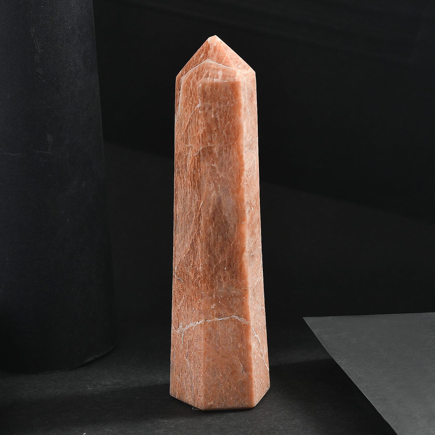 Peach Moon Microlline Pencil Freeform 352.00 ctw