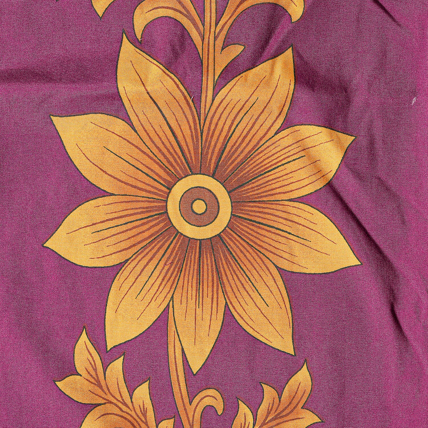 Winlar Burgundy Floral Long Kaftan - One Size Fits Most