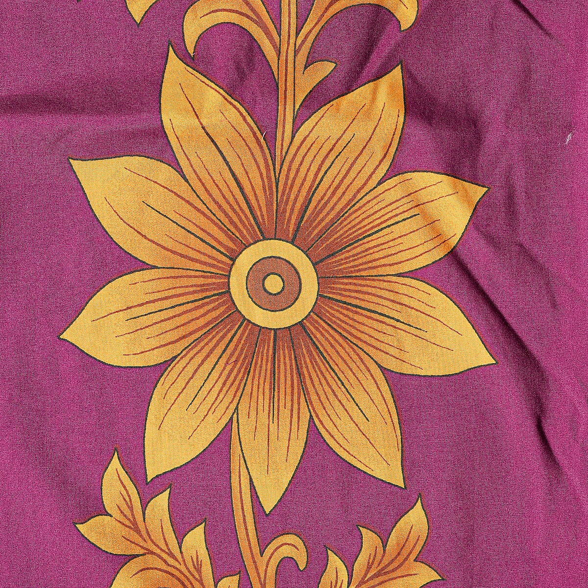 Winlar Burgundy Floral Long Kaftan - One Size Fits Most image number 4