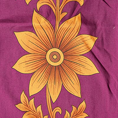 Winlar Burgundy Floral Long Kaftan - One Size Fits Most