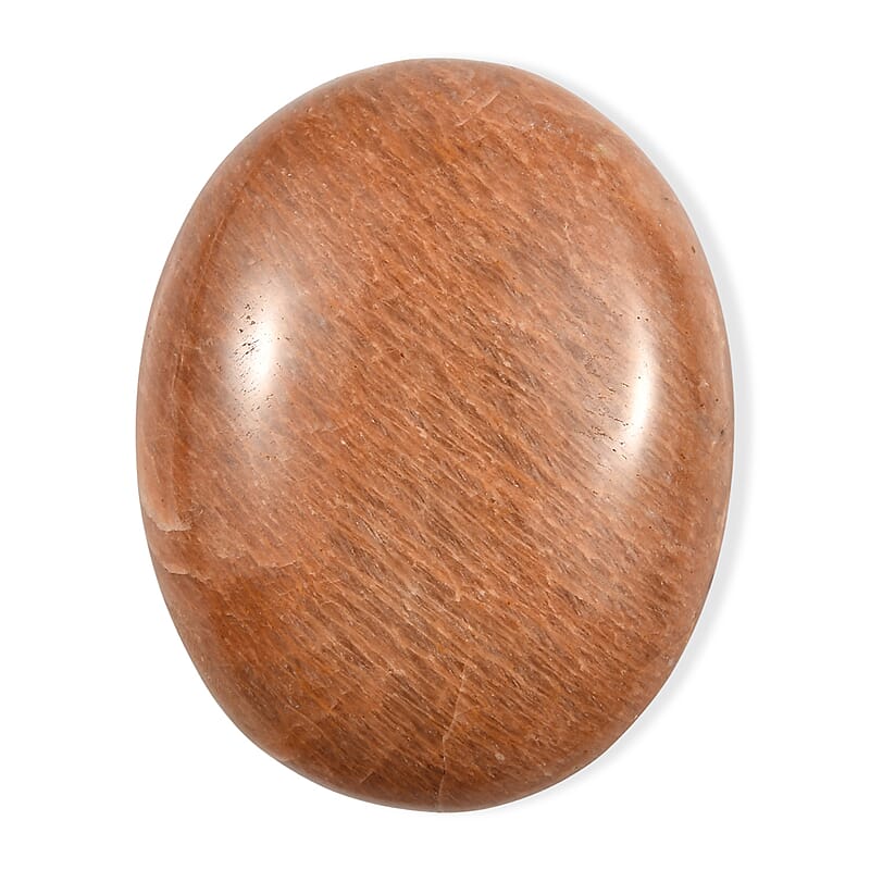 Peach Moonstone Palm Freeform 227.00 ctw