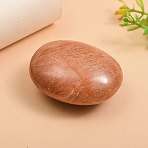 Peach Moonstone Palm Freeform 227.00 ctw