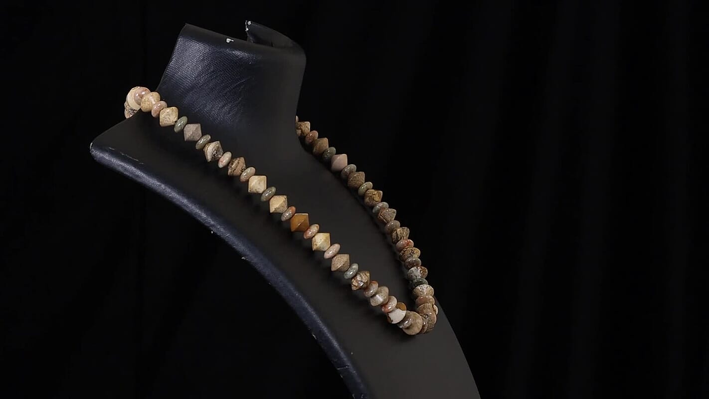 EverTrue Unakite, Picture Jasper Necklace (18 Inches) in 18K YG Plated 210.00 ctw