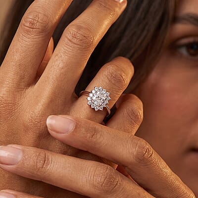 Luxuriant Lab Grown Diamond G VVS 1.50 ctw Ring in Rhodium Over Sterling Silver (Size 10.0)