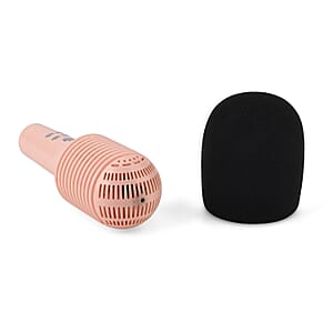 Livemore Pink Bluetooth Microphone Speaker with 1200mAh Rechargeable Battery