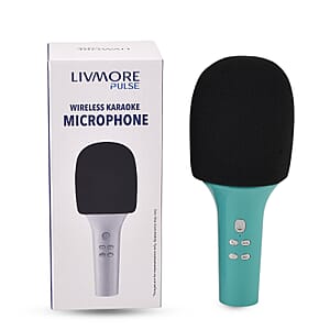 Livemore Light Green Bluetooth Microphone Speaker with 1200mAh Rechargeable Battery
