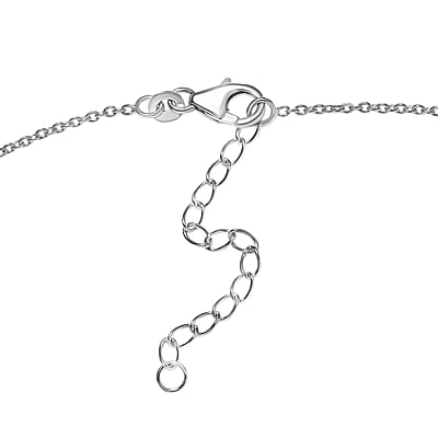 D'Joy Premium Orissa Rhodolite Garnet 17.00 ctw Wine Petal Necklace in Rhodium Over Sterling Silver 18-20 Inches