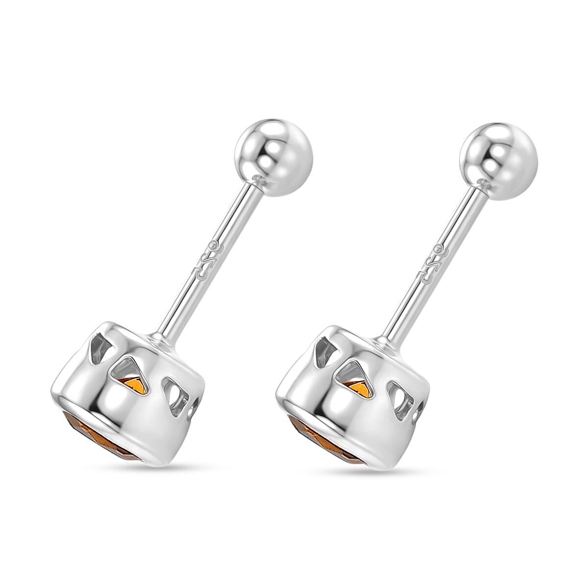 D'Joy Premium Brazilian Citrine Earrings in 18K Vermeil YG Over Sterling Silver 0.50 ctw image number 3