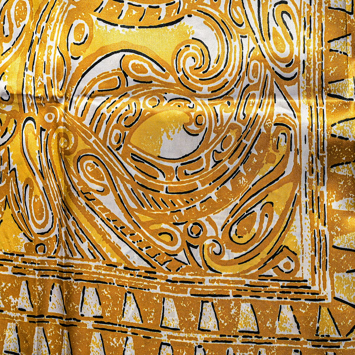 Winlar Gold Multi Print Long Kaftan - One Size Fits Most image number 3