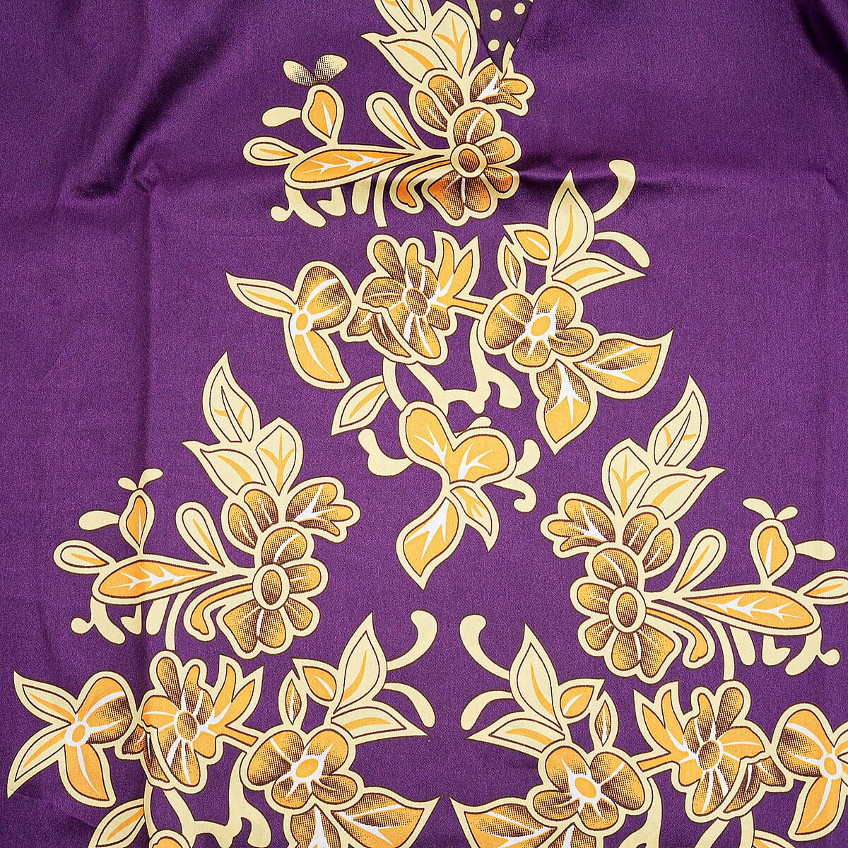 Winlar Purple Floral Long Kaftan image number 3