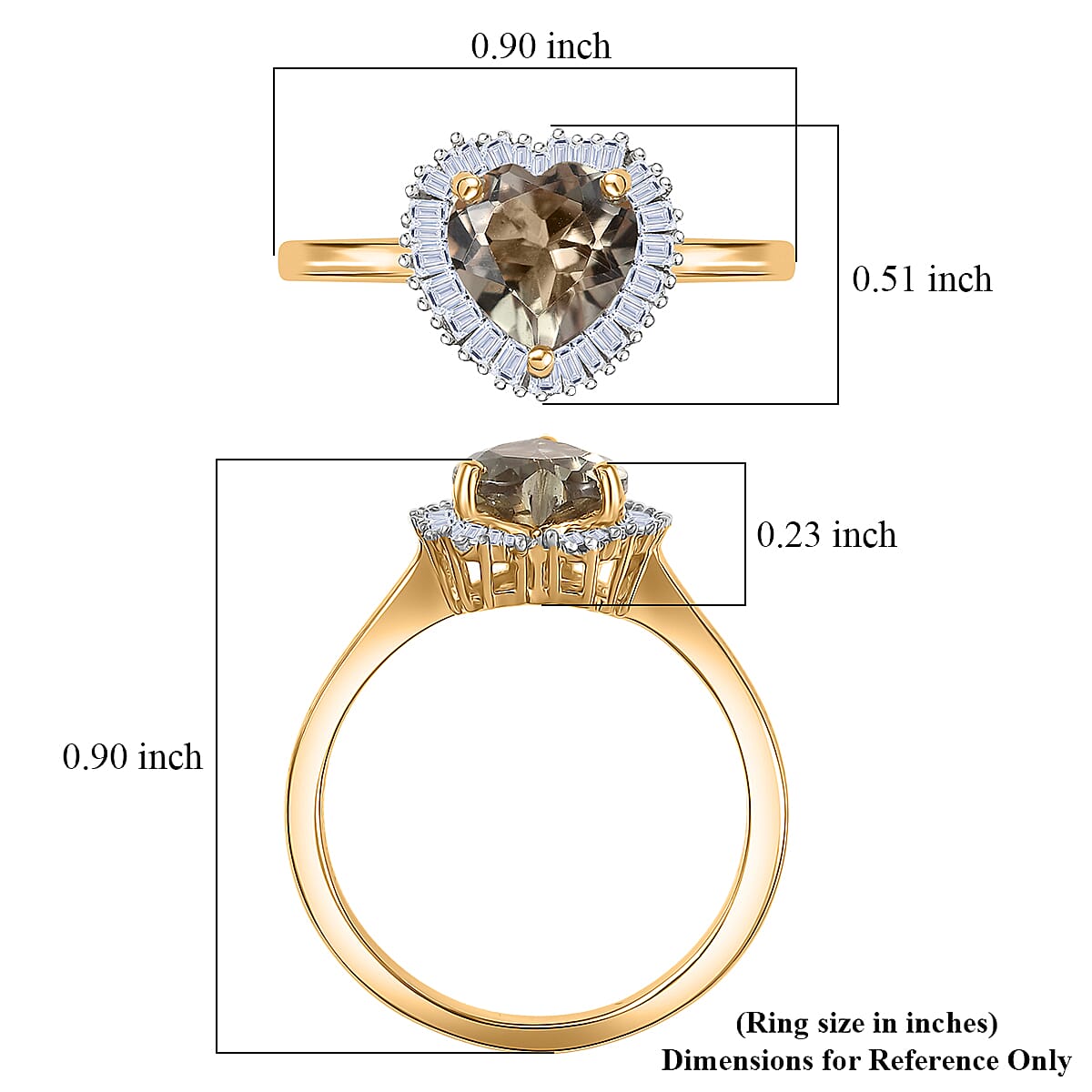 AAA Turkizite and Luxuriant Lab Grown Diamond G-H SI 1.80 ctw Ring in 18K Vermeil Yellow Gold Over Sterling Silver (Size 7.0) image number 5