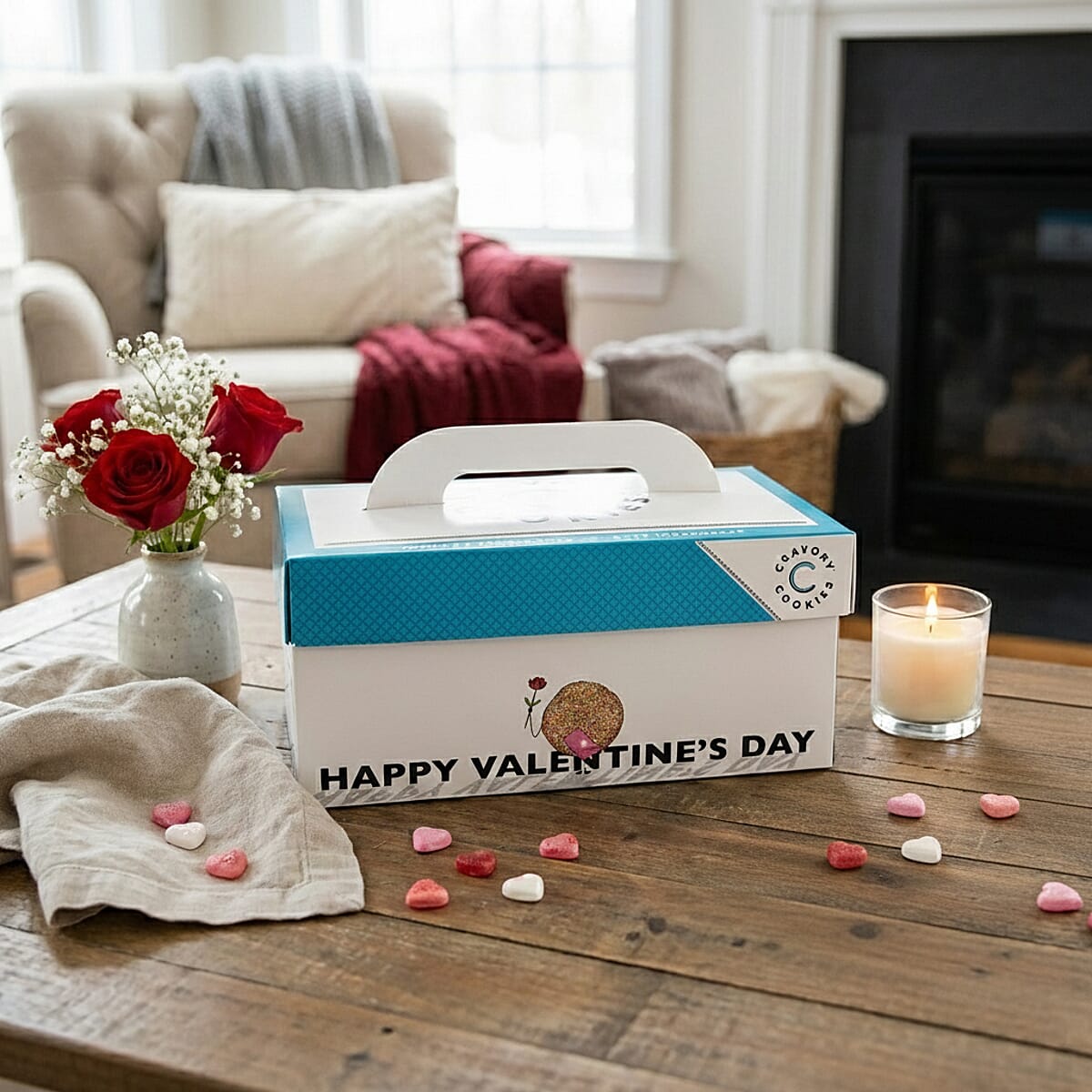 Cravey Valentine 24ct Pack Cookies image number 1