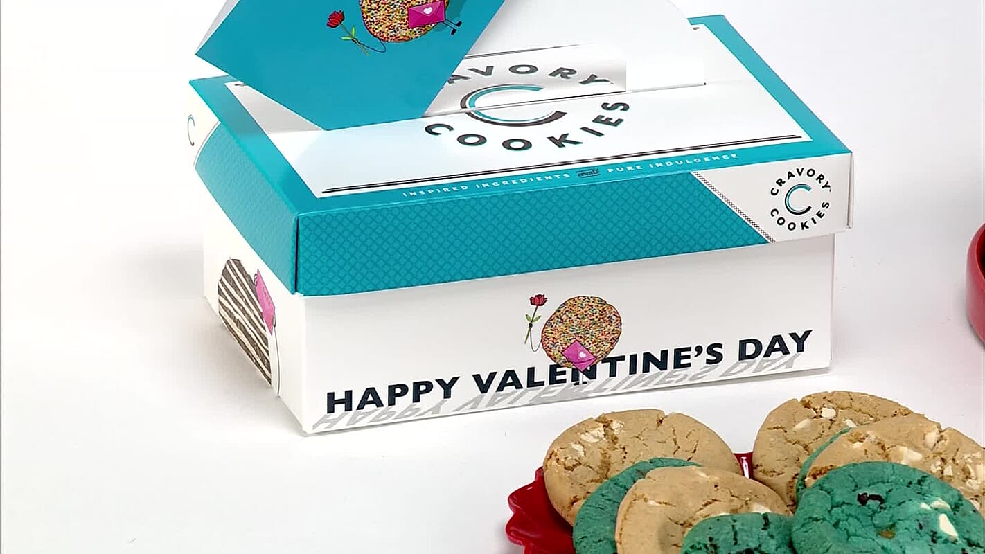 The Cravory Valentine 24ct Pack Cookies