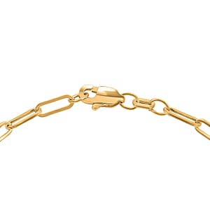 2.5mm Paperclip Chain Bracelet in 10K Yellow Gold (7.50 In) 0.9 Grams