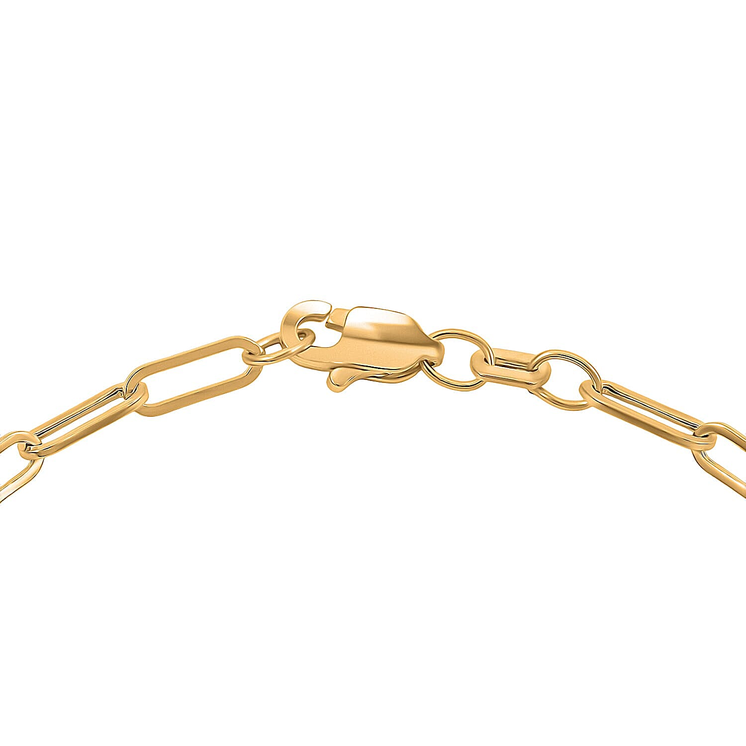 2.5mm Paperclip Chain Bracelet in 10K Yellow Gold (7.50 In) 0.9 Grams
