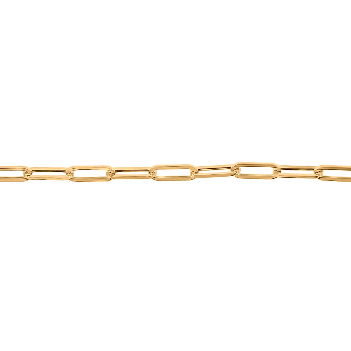 3mm Paperclip Chain Bracelet in 10K Yellow Gold (7.50 In) 1.45 Grams image number 3