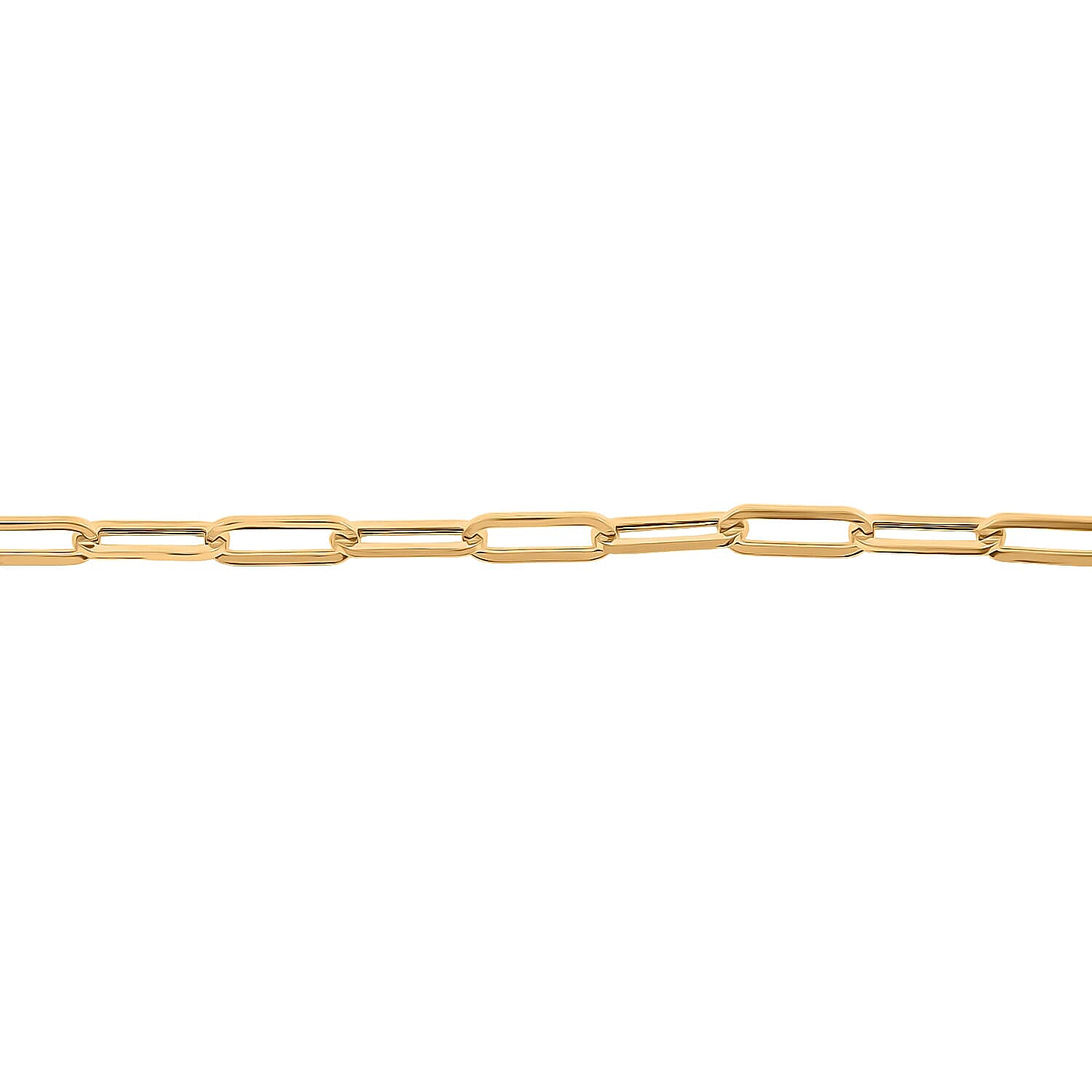 3mm Paperclip Chain Bracelet in 10K Yellow Gold (7.50 In) 1.5 Grams