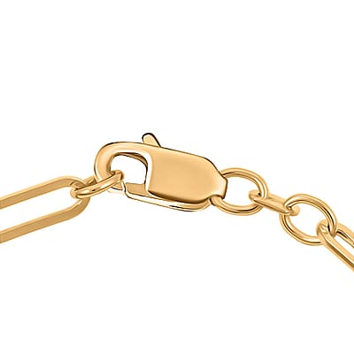3mm Paperclip Chain Bracelet in 10K Yellow Gold (7.50 In) 1.5 Grams