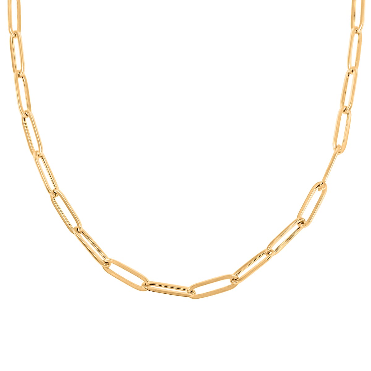 3mm Paperclip Chain Necklace in 10K Yellow Gold 3.44 Grams 22 Inches image number 1
