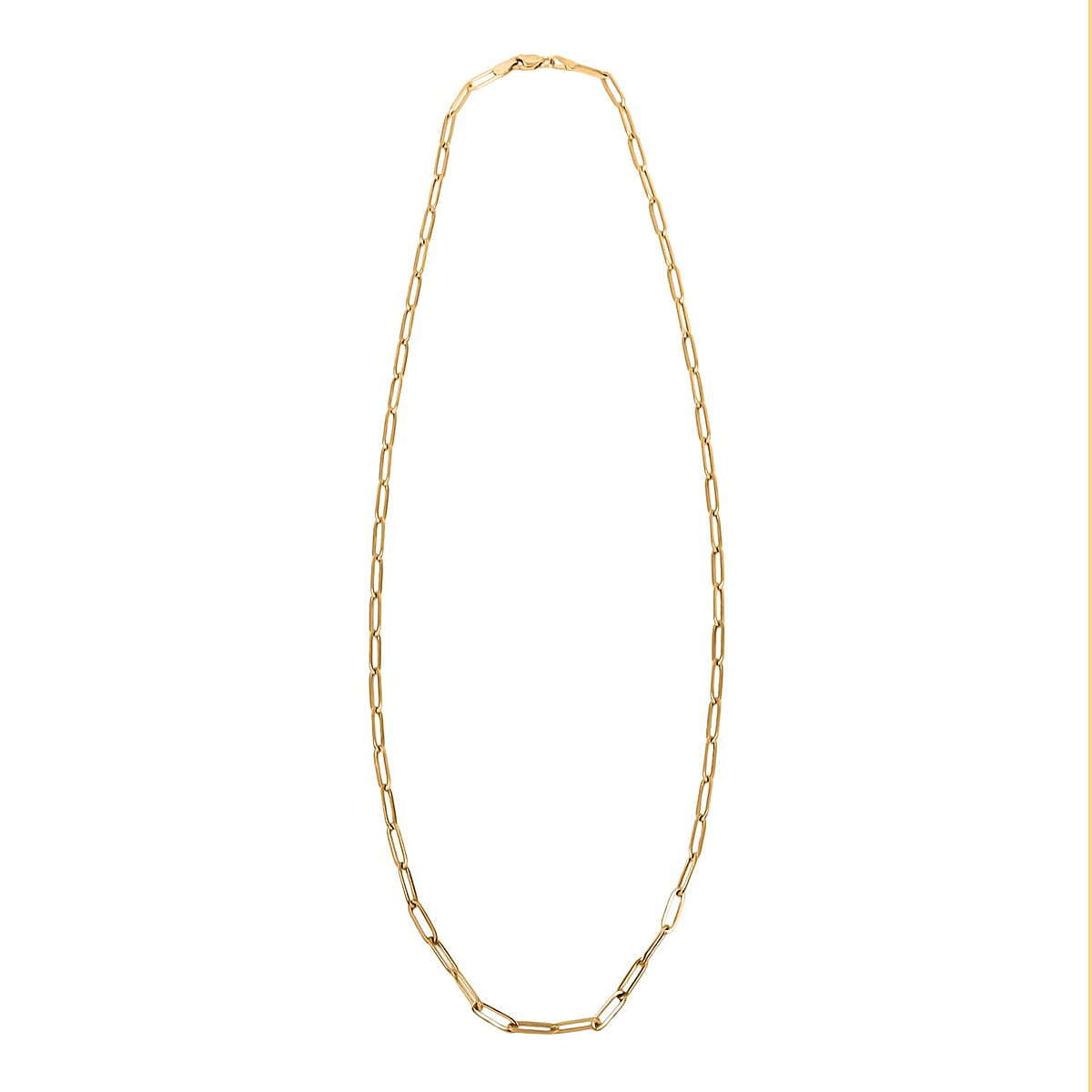 3mm Paperclip Chain Necklace in 10K Yellow Gold 3.44 Grams 22 Inches image number 4
