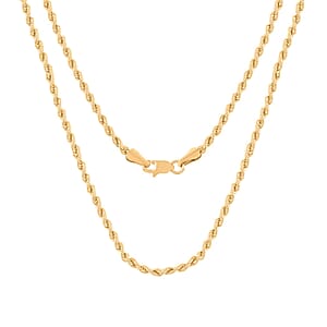 2.1mm Rope Chain Necklace in 10K Yellow Gold 2.9 Grams 22 Inches