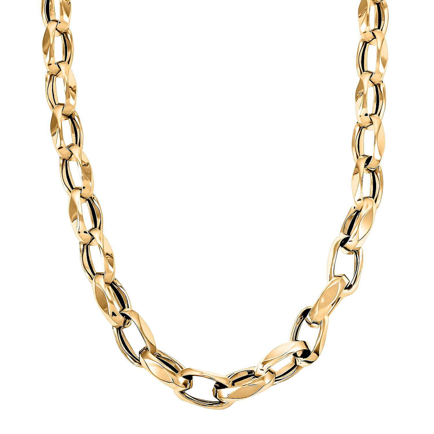 2.5mm Paperclip Chain Necklace in 10K Yellow Gold 2.4 Grams 24 Inches