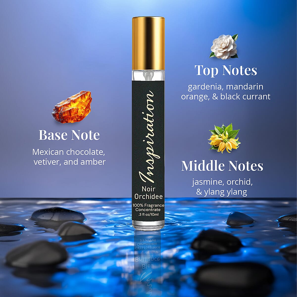 The Lab Direct Inspiration 100% Fragrance Concentrate- Noir Orchidee (.3oz) image number 3
