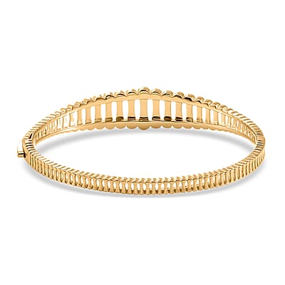 EverTrue Bronzella Collection Bangle Bracelet in 18K YG Plated Bronze (6.50 In)