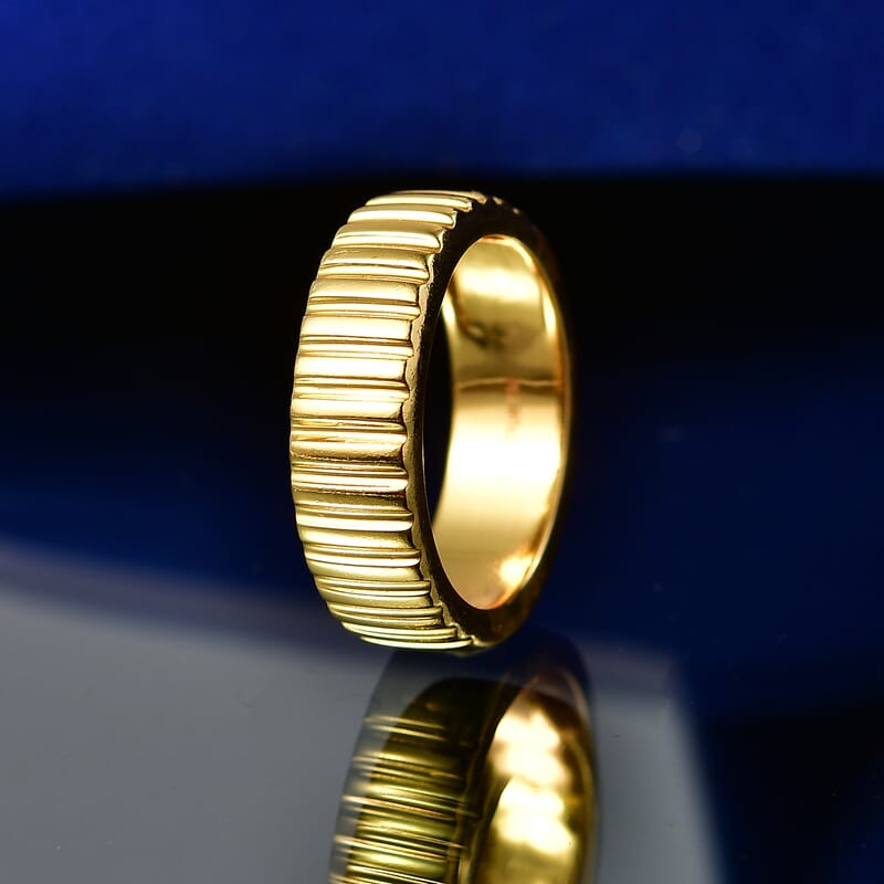 EverTrue Bronzella Collection Eternity Band Ring in 18K YG Plated Bronze (Size 5.0)