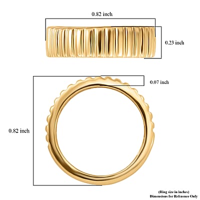 EverTrue Bronzella Collection Eternity Band Ring in 18K YG Plated Bronze (Size 5.0)