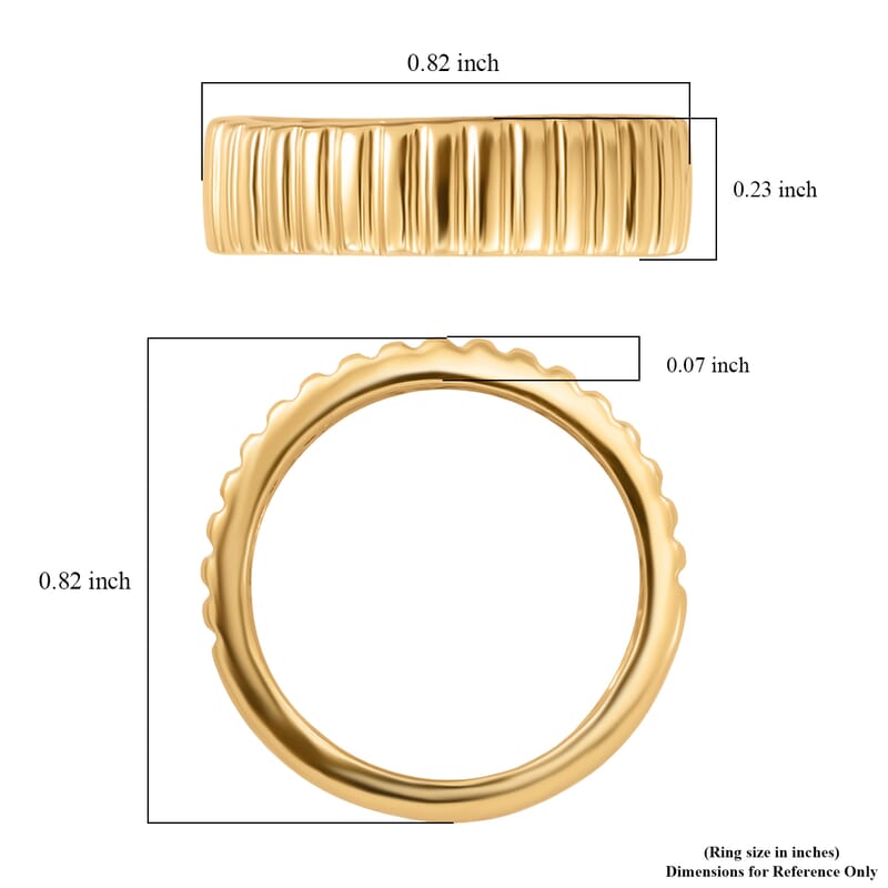 EverTrue Bronzella Collection Eternity Band Ring in 18K YG Plated Bronze (Size 5.0)