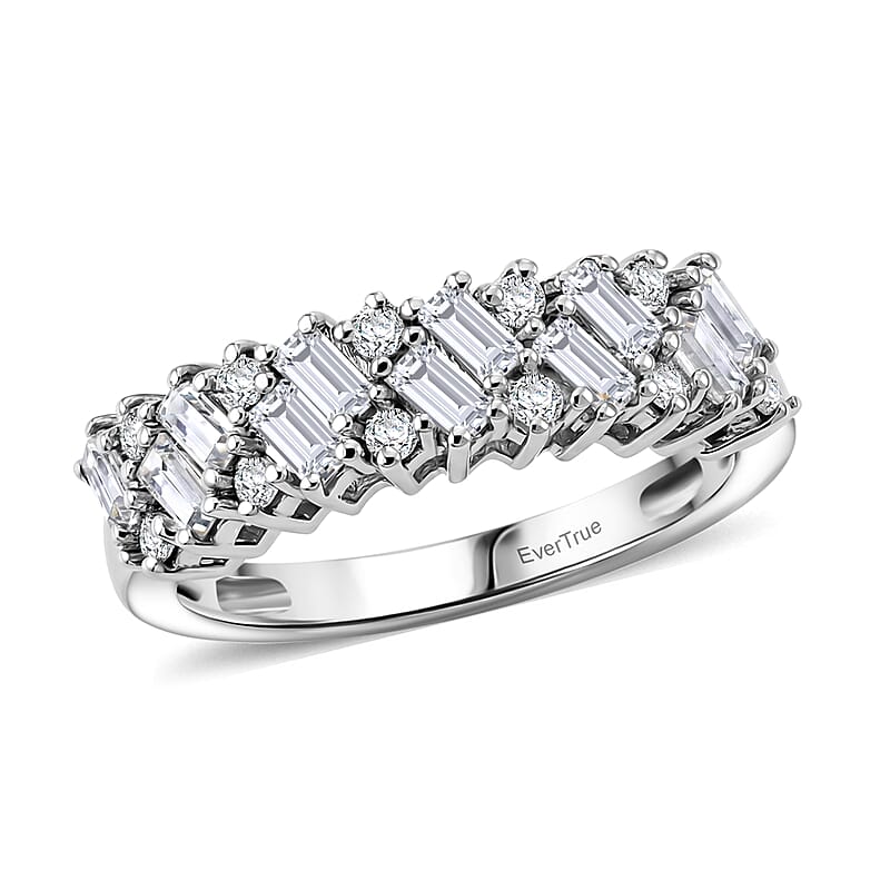 EverTrue Moissanite 0.90 ctw Ring in Platinum Bond (Size 5.0)