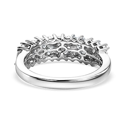 EverTrue Moissanite 0.90 ctw Ring in Platinum Bond (Size 5.0)