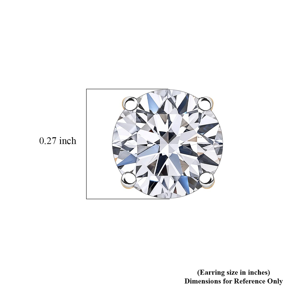 SGL Certified Luxuriant Lab Grown Diamond G-H SI 2.00 ctw Earrings in 10K Yellow Gold image number 4