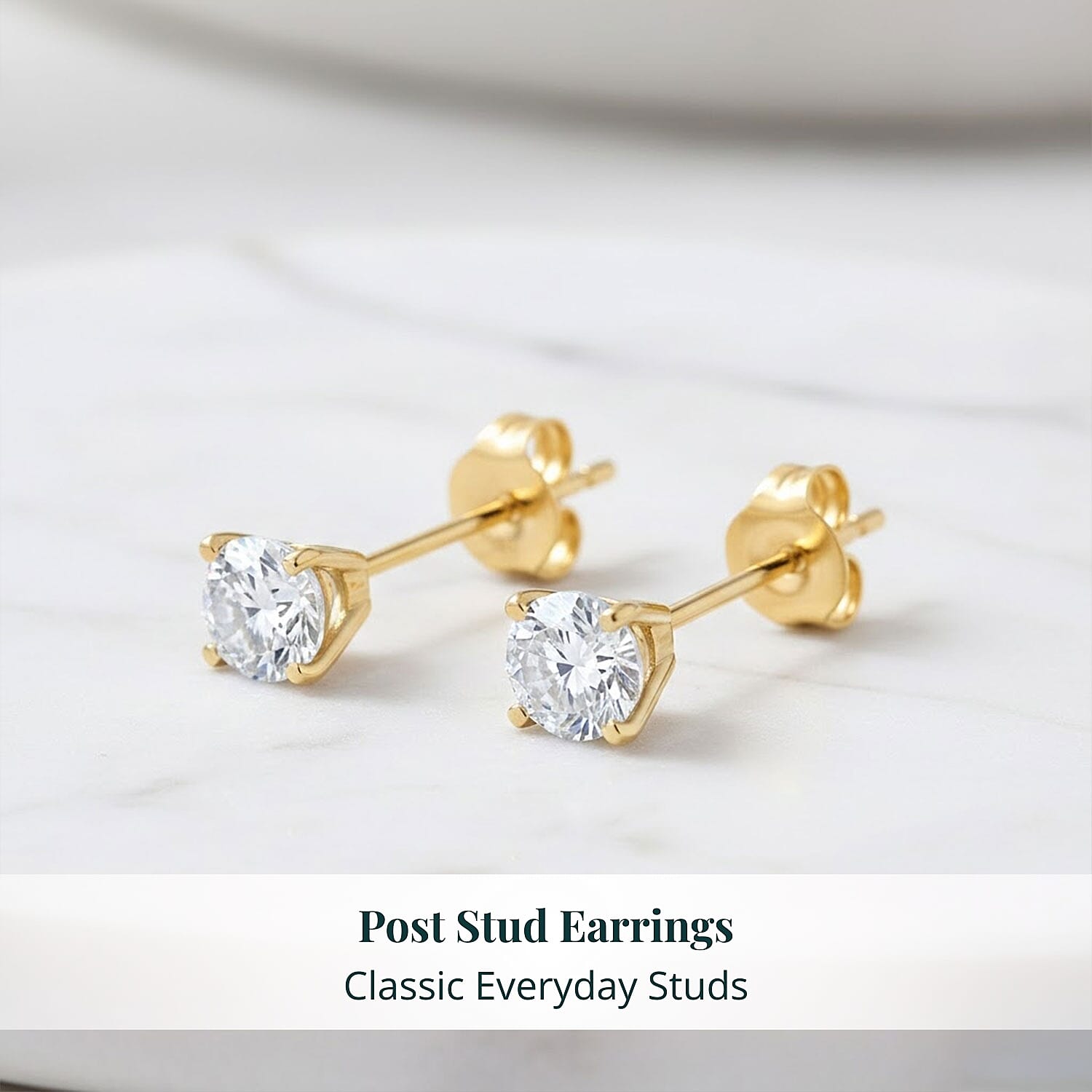 SGL Certified Luxuriant Lab Grown Diamond G-H SI 1.80 ctw Stud Earrings in 10K Yellow Gold