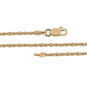 10K Yellow Gold 3.2mm Rope Necklace 24 Inches 5.50 Grams