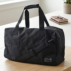 Closeout HEX Black Duffel Bag (19.5x8.5x11)