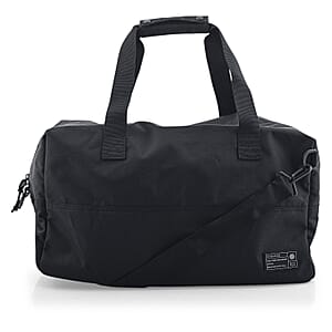 Closeout HEX Black Duffel Bag (19.5x8.5x11)
