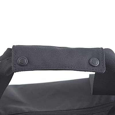 Closeout HEX Black Duffel Bag (19.5x8.5x11)