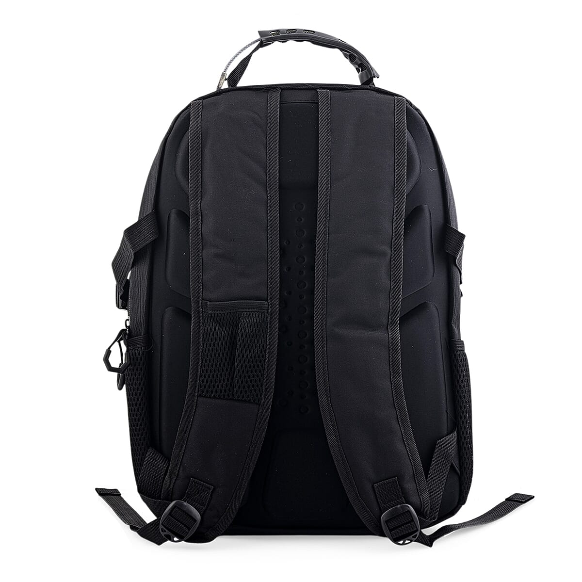 Closeout Beverly Hills Polo Club Black and Red Multi Compartment Backpack (12.25x18.25x5) image number 3