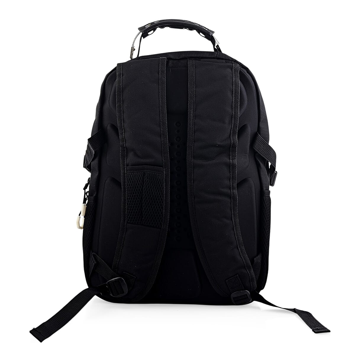 Closeout Beverly Hills Polo Club Black and White Multi Compartment Backpack (12.25x18.25x5) image number 3