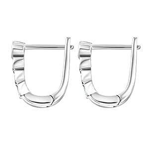 Luxuriant Lab Grown Diamond G-H SI 0.50 ctw Fancy Earring in Rhodium Over Sterling Silver