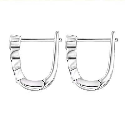 Luxuriant Lab Grown Diamond G-H SI 0.50 ctw Fancy Earrings in Rhodium Over Sterling Silver