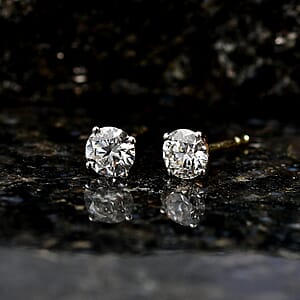 Luxuriant Lab Grown Diamond G-H SI 1.00 ctw Earrings in 10K Yellow Gold